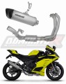 sistema de escape completo con silenciador DOMINATOR Full System titanio HP6 compatible con la motocicleta Yamaha YZF R9 2025
