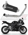 sistema de escape completo con silenciador DOMINATOR Full System OV G2 negro compatible con la motocicleta Yamaha YZF R125 2024  2025