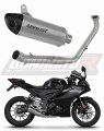 sistema de escape completo con silenciador DOMINATOR Full System titanio HP8 compatible con la motocicleta Yamaha YZF R125 2024  2025
