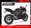 sistema de escape completo con silenciador DOMINATOR Full System OV G2 negro compatible con la motocicleta Yamaha YZF R125 2021  2024 3