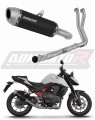 sistema de escape completo con silenciador DOMINATOR Full System S6 negro compatible con la motocicleta Honda CB 750 Hornet 2023