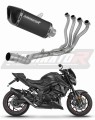 sistema de escape completo con silenciador DOMINATOR Full System HP6 negro compatible con la motocicleta Suzuki GSXS 750 2017  2020