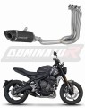 complete exhaust system with muffler DOMINATOR Full System HP8 BLACK fits the motorcycle Triumph Trident 660 2021   2024