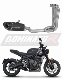 Triumph Trident 660 2021 - 2024 Sistema de escape Colector Silenciador HP8 NEGRO + dB killer