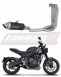 Triumph Trident 660 2021 - 2024 Sistema de escape Colector Silenciador GPF NEGRO + dB killer