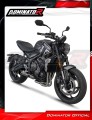 sistema de escape completo con silenciador DOMINATOR Full System titanio HP8 compatible con la motocicleta Triumph Trident 660 2021  2024 5