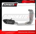 sistema de escape completo con silenciador DOMINATOR Full System HP8 negro compatible con la motocicleta Triumph Trident 660 2021  2024 2