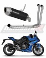 sistema de escape completo con silenciador DOMINATOR Full System S6 negro compatible con la motocicleta Suzuki GSX8R / 8S 2023  2025