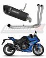 complete exhaust system with muffler DOMINATOR Full System HP6 BLACK fits to Suzuki GSX8R / 8S 2023  2025