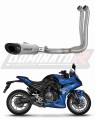 sistema de escape completo con silenciador DOMINATOR Full System titanio HP8 compatible con la motocicleta Suzuki GSX8R / 8S 2023  2025