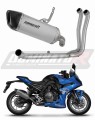 sistema de escape completo con silenciador DOMINATOR Full System titanio HP6 compatible con la motocicleta Suzuki GSX8R / 8S 2023  2025