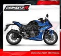 sistema de escape completo con silenciador DOMINATOR Full System HP6 negro compatible con la motocicleta Suzuki GSX8R / 8S 2023  2025 4