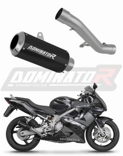 escape silenciador DOMINATOR GP negro compatible con la motocicleta Honda CBR 600 F4i 2001  2006