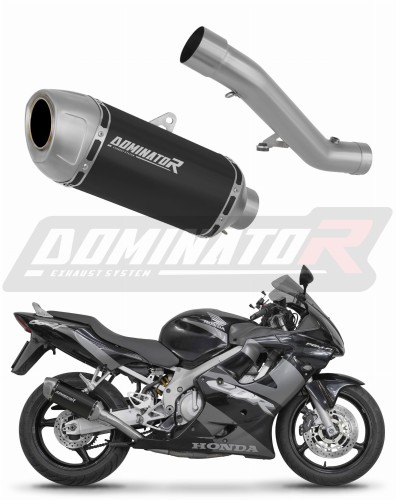 escape silenciador DOMINATOR S6 Shorty negro compatible con la motocicleta Honda CBR 600 F4i 2001  2006