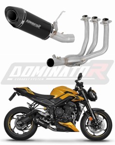 Triumph Street Triple 765 RS 2024 - 2025 Sistema de escape Colector Silenciador HP8 NEGRO + dB killer