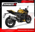 sistema de escape completo con silenciador DOMINATOR Full System titanio HP6 compatible con la motocicleta Triumph STREET TRIPLE 765 S / R / RS 2023  2024