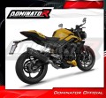 sistema de escape completo con silenciador DOMINATOR Full System HP6 negro compatible con la motocicleta Triumph Street Triple 765 RS 2024  2025
