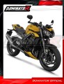 sistema de escape completo con silenciador DOMINATOR Full System S6 compatible con la motocicleta Triumph Street Triple 765 RS 2024  2025 3