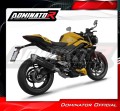 sistema de escape completo con silenciador DOMINATOR Full System S6 negro compatible con la motocicleta Triumph Street Triple 765 RS 2024  2025