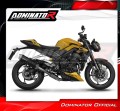 sistema de escape completo con silenciador DOMINATOR Full System S6 negro compatible con la motocicleta Triumph Street Triple 765 RS 2024  2025 2