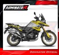 exhaust muffler DOMINATOR homologated road legal ROUND fits to Suzuki VStrom 1050 DE 2023  2025 4