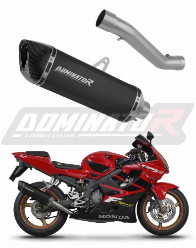 escape silenciador DOMINATOR HP6 negro compatible con la motocicleta Honda CBR 600 F4i Sport 2001  2006