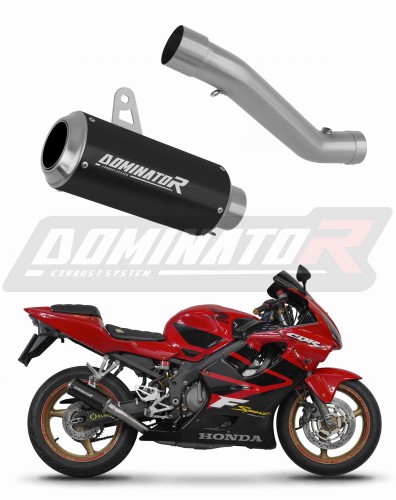escape silenciador DOMINATOR GP negro compatible con la motocicleta Honda CBR 600 F4i Sport 2001  2006