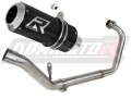 complete exhaust system with muffler DOMINATOR Full System GP BLACK fits the motorcycle Honda CBR 150 R 2011   2016 2