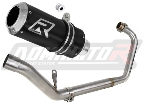 complete exhaust system with muffler DOMINATOR Full System GP BLACK fits the motorcycle Honda CBR 150 R 2011   2016 2