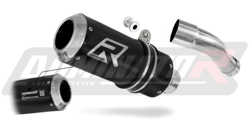 escape silenciador DOMINATOR homologado GP negro compatible con la motocicleta Honda CB 600F HORNET PC41 2007  2013