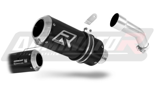 escape silenciador DOMINATOR homologado GP negro compatible con la motocicleta Kawasaki ZX10R 2008  2010 3