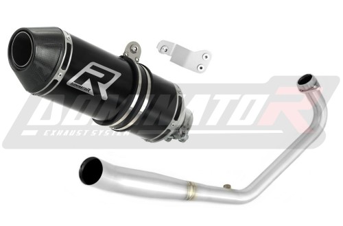 sistema de escape completo con silenciador DOMINATOR Full System HP3 negro compatible con la motocicleta Honda CB 125 R 2018  2020 2