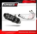 sistema de escape completo con silenciador DOMINATOR Full System HP3 negro compatible con la motocicleta Yamaha MT03 2014  2016