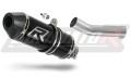 exhaust muffler DOMINATOR HP3 BLACK fits the motorcycle Triumph STREET TRIPLE 675 R / S / RS 2013   2016 2