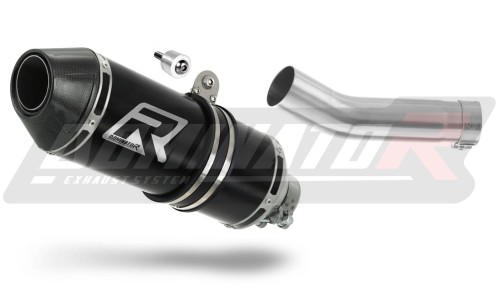 exhaust muffler DOMINATOR HP3 BLACK fits to Triumph STREET TRIPLE 675 R / S / RS 2013  2016 2