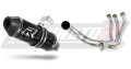 sistema de escape completo con silenciador DOMINATOR Full System HP3 negro compatible con la motocicleta Yamaha XSR 900 2016  2021