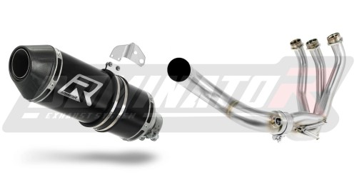 sistema de escape completo con silenciador DOMINATOR Full System HP3 negro compatible con la motocicleta Yamaha XSR 900 2016  2021
