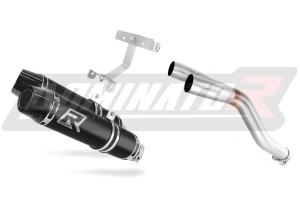 Yamaha FZ6 FAZER S2 2006 - 2010 Silenciador Escape HP3 NEGRO + dB killer