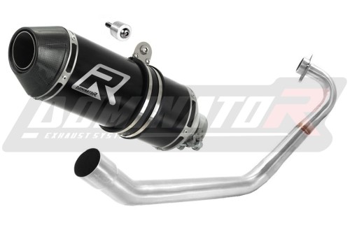 complete exhaust system with muffler DOMINATOR Full System HP3 BLACK fits to Yamaha MT 125 2014  2019