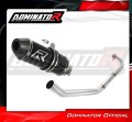 sistema de escape completo con silenciador DOMINATOR Full System HP3 negro compatible con la motocicleta Yamaha YZF R125 2014  2018