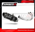 sistema de escape completo con silenciador DOMINATOR Full System HP3 negro compatible con la motocicleta Yamaha YZFR3 300 2015  2018 2