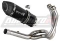 sistema de escape completo con silenciador DOMINATOR Full System HP5 negro compatible con la motocicleta Kawasaki ER 6 N / F 2012  2016