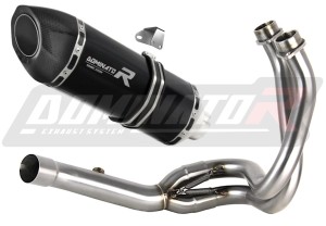 Kawasaki ER 6 N / F 2012 - 2016 Sistema de escape Colector Silenciador HP5 NEGRO + dB killer
