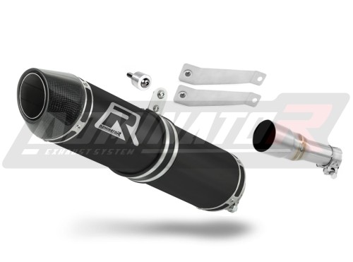 Hyosung GD 250 Exiv Exhaust Muffler Auspuff Sportauspuff Silencer Echappement Silencieux Scarico Scarichi Escape Toba de esapament Avgas Ljuddämpare Wydech Tłumik Carbon Tip HP2 Black Noir Nero Negro Svart Schwarz Negru Dominator x