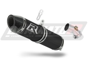 Kawasaki ER - 6 N / F 650 2009 - 2011 Silenciador Escape HP2 NEGRO + dB killer