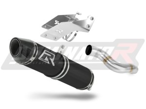Kawasaki ZX6R 636 2007 - 2008 Silenciador Escape HP2 NEGRO + dB killer