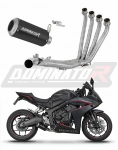Honda CBR 650 R / E-Clutch 2024 - 2025 Sistema de escape Colector Silenciador GP NEGRO + dB killer