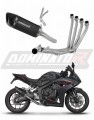 sistema de escape completo con silenciador DOMINATOR Full System HP6 negro compatible con la motocicleta Honda CBR 650 R / EClutch