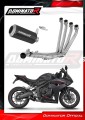 sistema de escape completo con silenciador DOMINATOR Full System GP negro compatible con la motocicleta Honda CB 650 R / EClutch 2024  2025 5