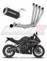sistema de escape completo con silenciador DOMINATOR Full System GP negro compatible con la motocicleta Honda CB 650 R / EClutch 2024  2025 6